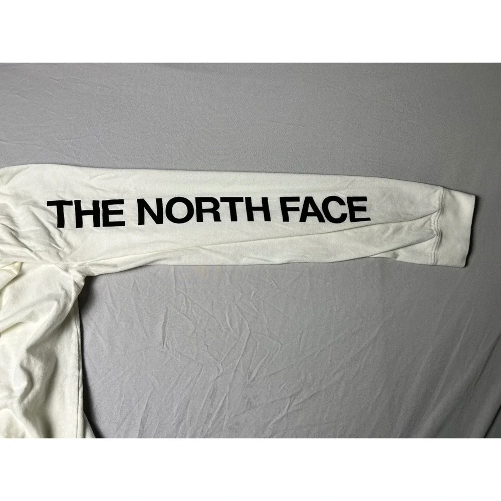 The North Face Mens White Long Sleeve Graphic Logo T-Shirt BX1HZ75 Size M